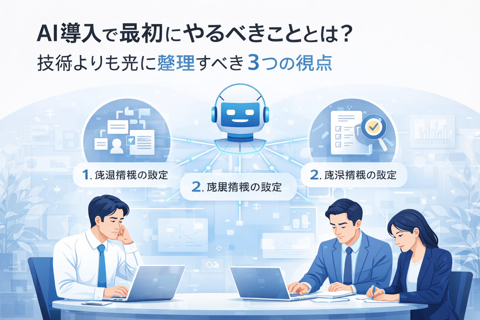AI導入で最初にやるべきこととは?